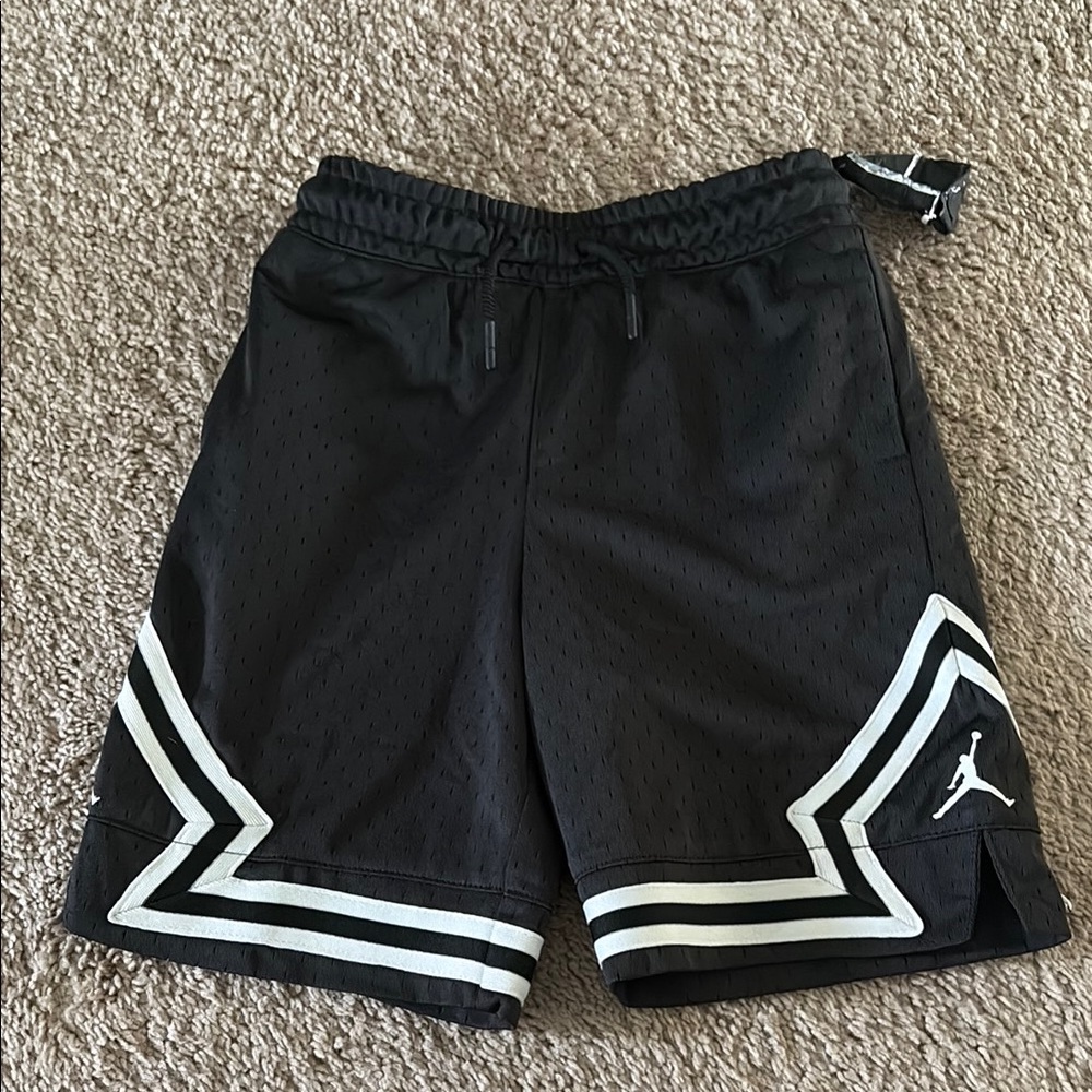 Jordan Black and White Athletic Shorts
